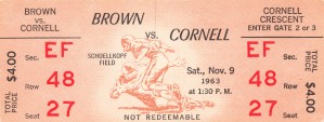 1963 college football brown cornell schoellkopf field